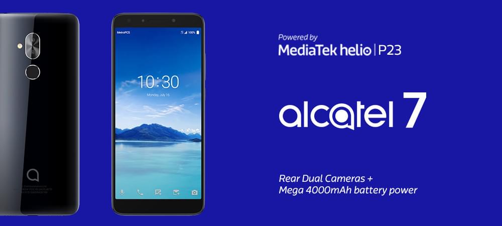 Alcatel 7 powered by MediaTek Helio P23