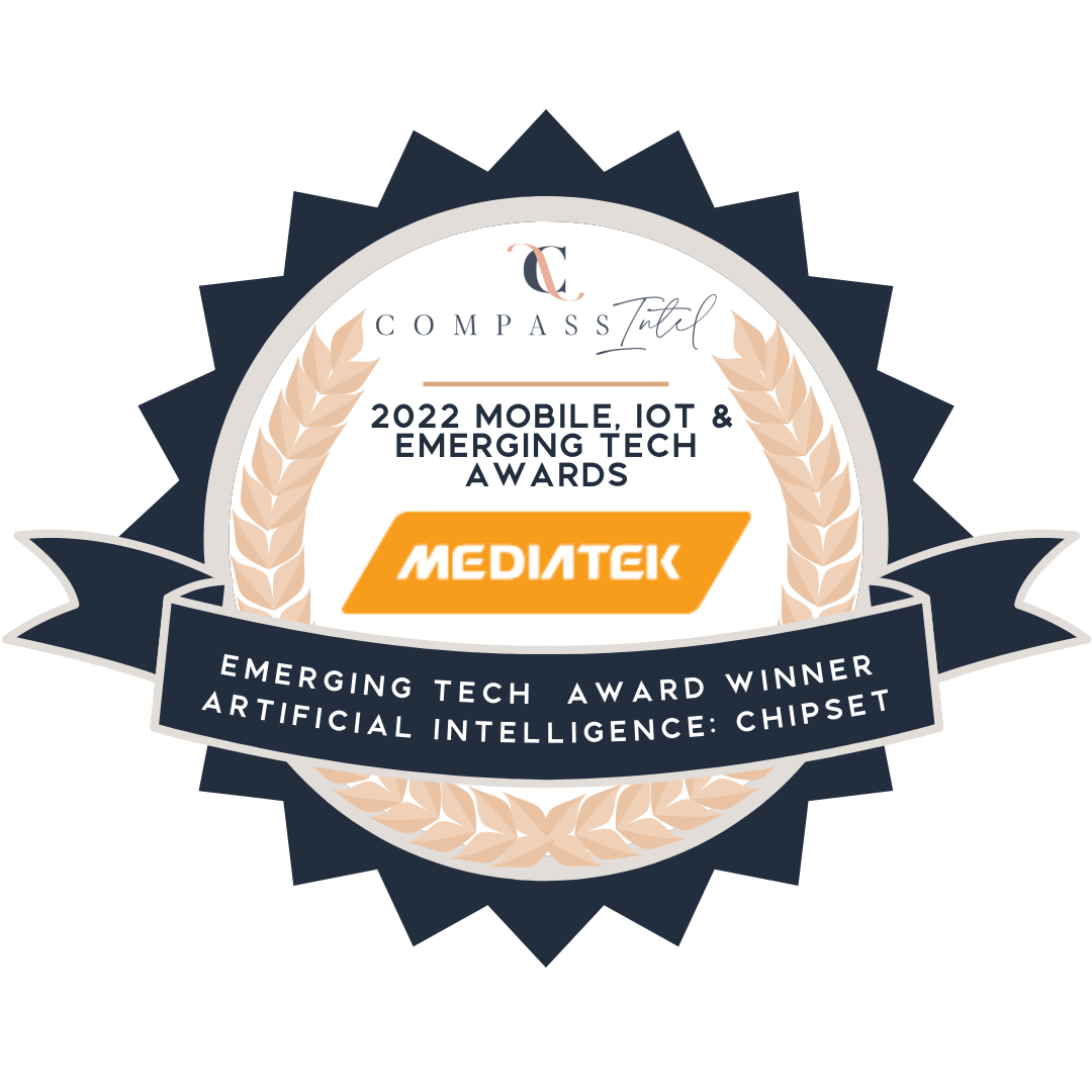 MediaTek wins Emerging Tech award in Artificial Intelligence chipsets, in the 2022 CompassIntel Awards