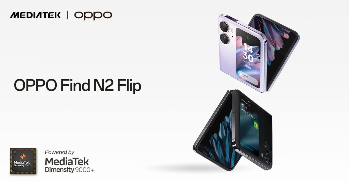 OPPO Find N2 Flip powered by MediaTek Dimensity 9000+