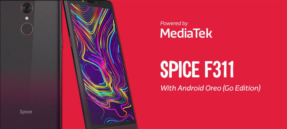 Spice F311 with Android Oreo Go Edition, Powered by MT6737M