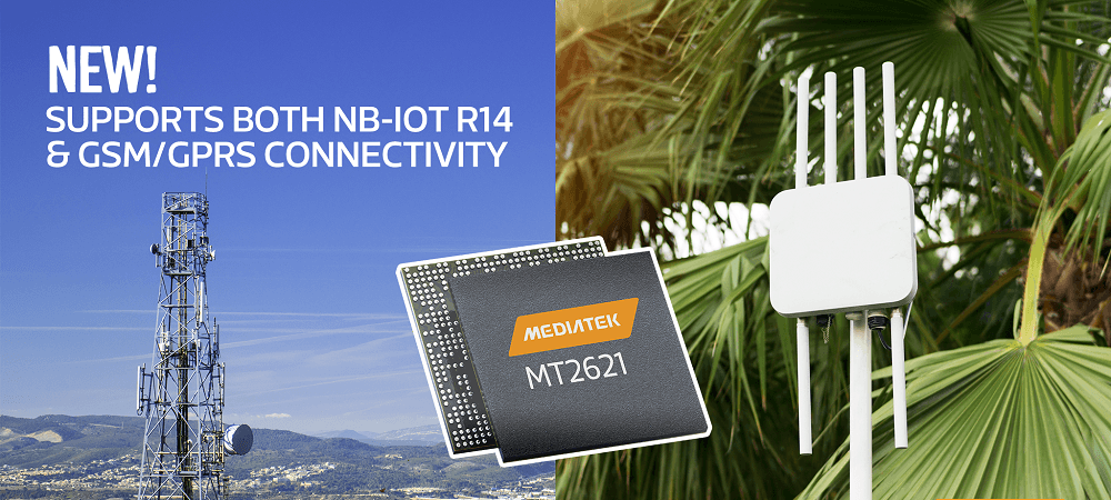 MT2621 - Industry first NB-IoT and GSM/GPRS dual-mode IoT platform with innovative SSDS