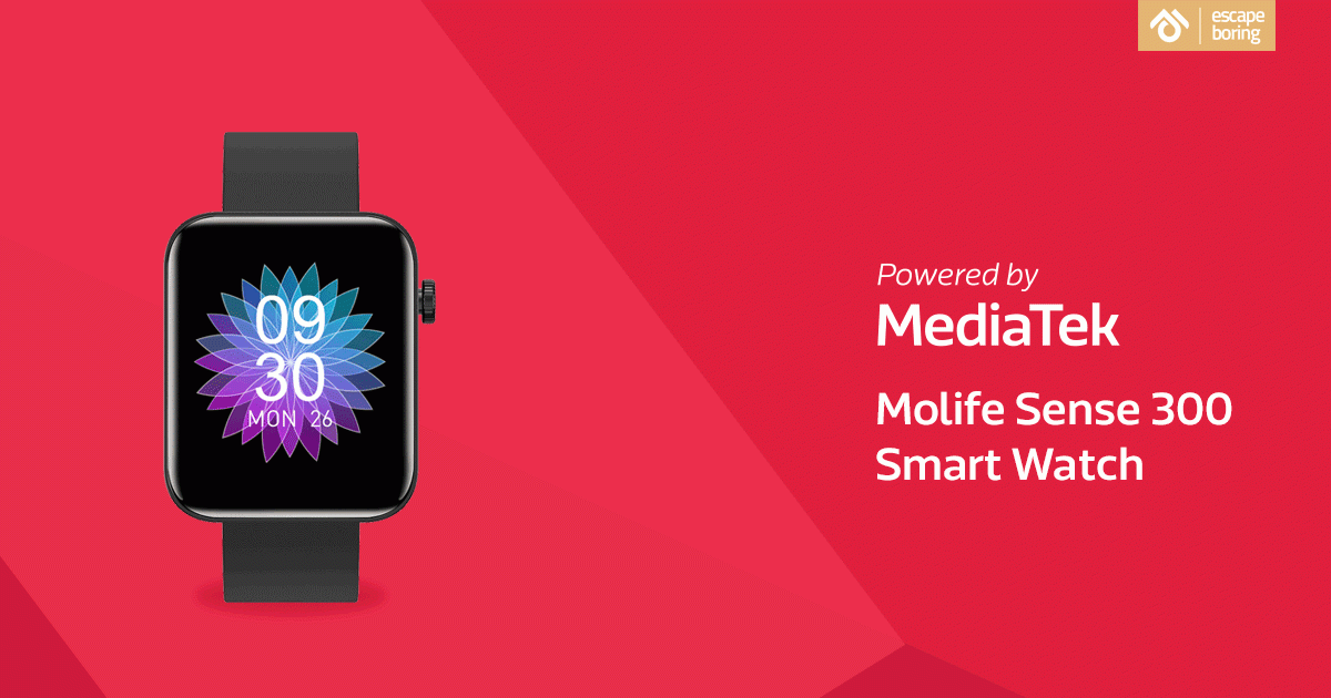 Molife Sense 300 Smart Watch, powered by MediaTek