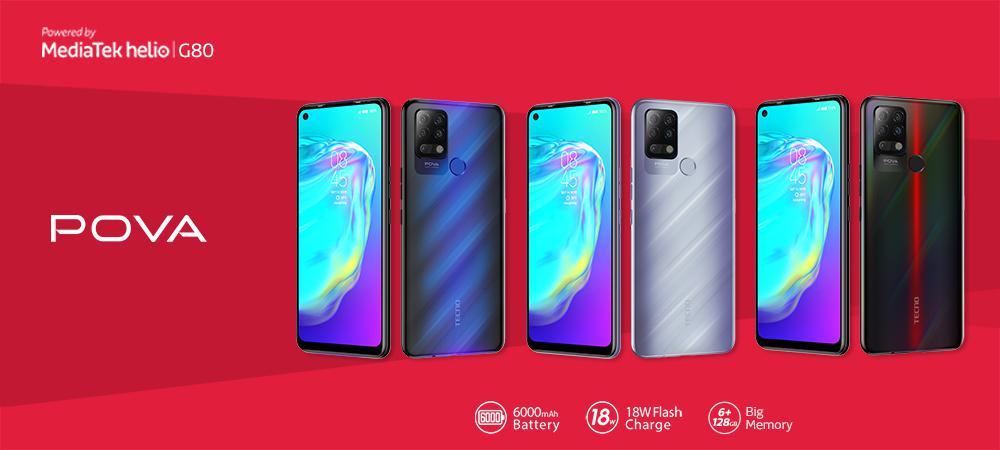 TECNO POVA powered by MediaTek Helio G80