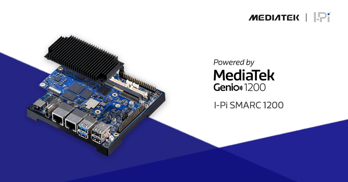 I-Pi SMARC 1200 DevKit, powered by MediaTek Genio 1200