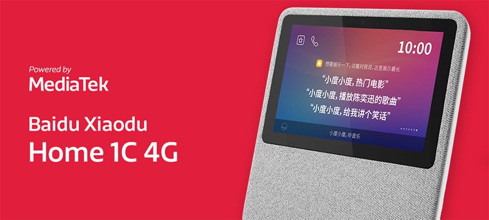 Baidu Xiaodu at Home 1C 4G mobile smart speaker powered by MediaTek