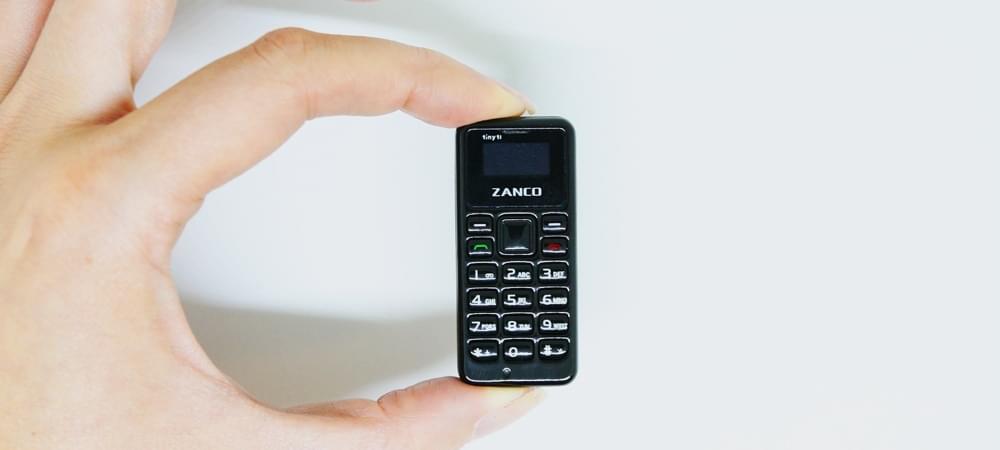 The Zanco tiny t1 is the World's Smallest, Fully Functional Phone